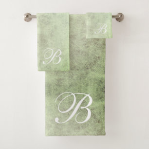 Ensemble de serviettes de bain vert Sage clair mon
