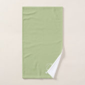 Ensemble de serviettes de bain vert Sage clair mon (Serviette à main)