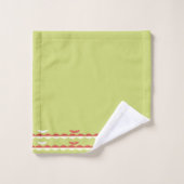 Ensemble de serviettes de bain vertes (Gant de toilette)