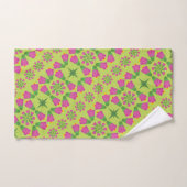 Ensemble de serviettes de bain vertes Mandalas Fle (Serviette à main)