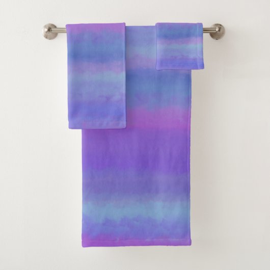 Ensemble de serviettes de bain Violet est ma coule (En situation)