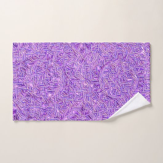 Ensemble de serviettes de bain violet fissuré (Serviette à main)