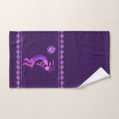 Ensemble de serviettes de bain violet Kokopelli (Serviette à main)