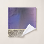 Ensemble de serviettes de bain violettes avec pail (Gant de toilette)
