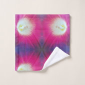 Ensemble de serviettes de bain violettes et blanch (Gant de toilette)