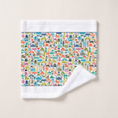 ensemble de serviettes de bain voyage autour du mo (Gant de toilette)