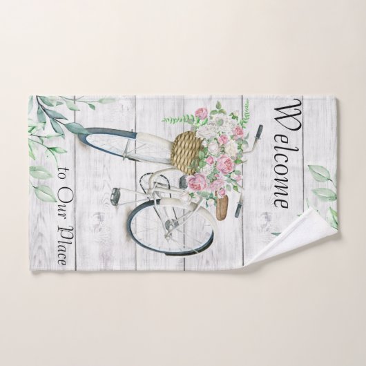 Ensemble de serviettes de bain Welcome Spring Vélo (Serviette à main)