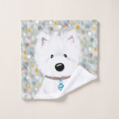 Ensemble de serviettes de bain Westie Impressions (Gant de toilette)