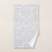 Ensemble de serviettes de bain "White Floral Patte (Serviette à main)