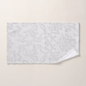 Ensemble de serviettes de bain "White Floral Patte (Serviette à main)
