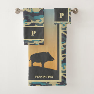 Ensemble de serviettes de bain Wild Boar et Camo