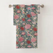 Ensemble de serviettes de bain William Morris Cray (En situation)