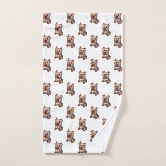 Ensemble de serviettes de bain Yorkshire Terrier (Serviette à main)