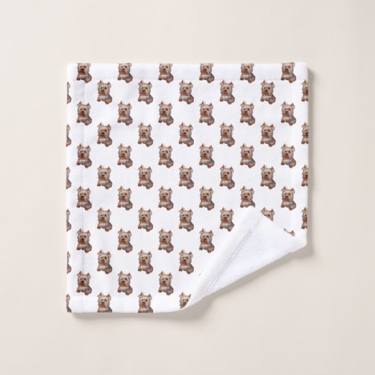 Ensemble de serviettes de bain Yorkshire Terrier (Gant de toilette)
