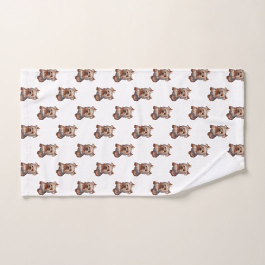 Ensemble de serviettes de bain Yorkshire Terrier (Serviette à main)