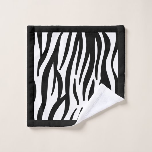 Ensemble de serviettes de bain Zebra Print (Gant de toilette)