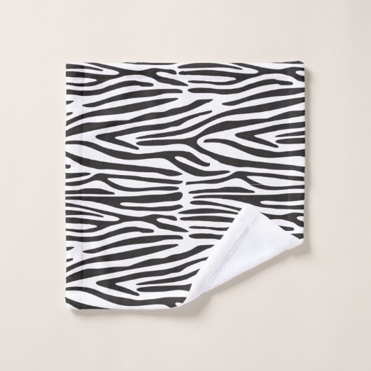 Ensemble de serviettes de bain Zebra Print (Gant de toilette)