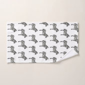 Ensemble de serviettes de bain Zebra Safari Peintu (Serviette à main)