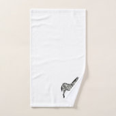 Ensemble de serviettes de bain Zebra Safari Peintu (Serviette à main)