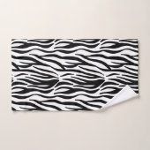 ensemble de serviettes de bain zèbre imprimé (Serviette à main)