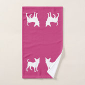 Ensemble de serviettes de bains 3 pièces de couleu (Serviette à main)