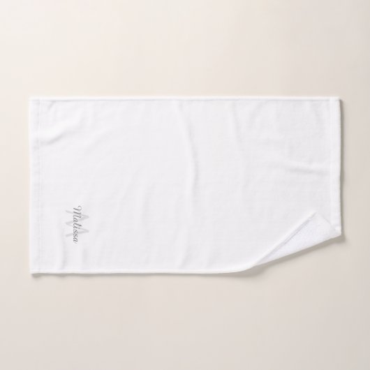 Ensemble de serviettes de bains de Monogramme mode (Serviette à main)