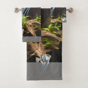 Ensemble de serviettes de bains de poisson à rayu