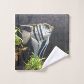 Ensemble de serviettes de bains de poisson à rayur (Gant de toilette)