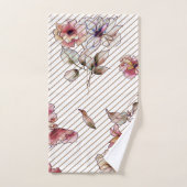 Ensemble de serviettes de bains Floral Watercolor (Serviette à main)