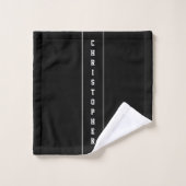 Ensemble de serviettes de bains personnalisées en  (Gant de toilette)
