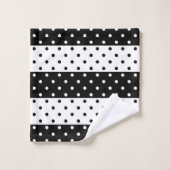 Ensemble de serviettes de bains Pois monochromes (Gant de toilette)