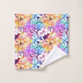 Ensemble de serviettes de bains Rainbow Plumeria H (Gant de toilette)