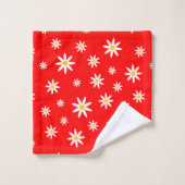 Ensemble de serviettes de bains Red Daisy (Gant de toilette)