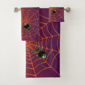 Ensemble de serviettes de bains Spider et Web (En situation)