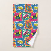 Ensemble de serviettes de bande dessinée à bulles (Serviette à main)