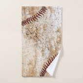 Ensemble de serviettes de baseball rustique super (Serviette à main)