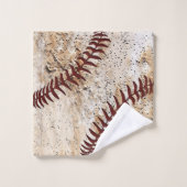 Ensemble de serviettes de baseball rustique super (Gant de toilette)