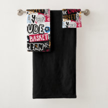 Ensemble de serviettes de basketball