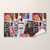 Ensemble de serviettes de basketball (Serviette à main)