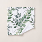 Ensemble de serviettes de botanique de verdure (Gant de toilette)