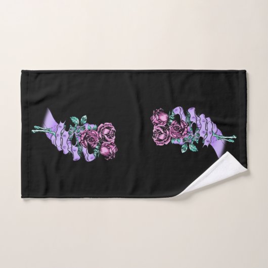 Ensemble de serviettes de bouquet gothique (Serviette à main)