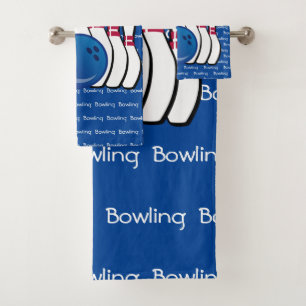 Ensemble de serviettes de conception de texte carr