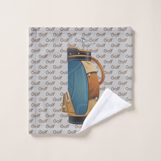 Ensemble de serviettes de conception de texte en m (Gant de toilette)