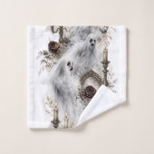 Ensemble de serviettes de fantôme gothique foncé (Gant de toilette)