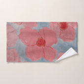 Ensemble de serviettes de fleurs rose bonbon (Serviette à main)