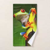 Ensemble de serviettes de grenouille 2 (Serviette à main)