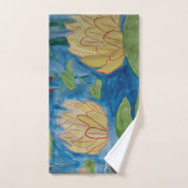 Ensemble de serviettes de grenouille et Nénuphar (Serviette à main)