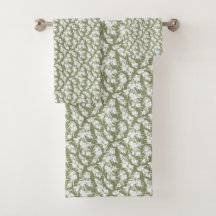 Ensemble de serviettes de jardin en baies monochro