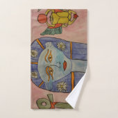 Ensemble de serviettes de la déesse égyptienne ant (Serviette à main)