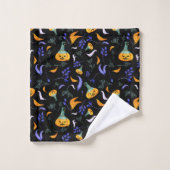 Ensemble de serviettes de la forêt d'Halloween (Gant de toilette)